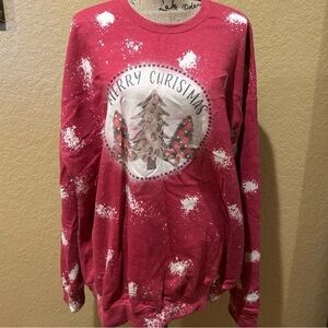 Christmas oversized, red sweatshirt,  XXL, like new | offer in description